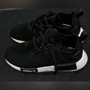 Boys size 2 black adidas NMDs